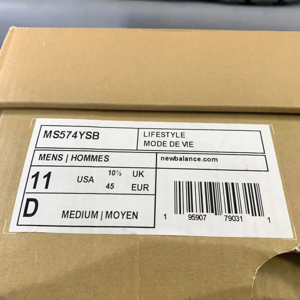 NEW BALANCE Size 11 Grey Navy MS574YSB Color Block Not Listed Sneakers